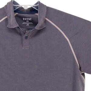Rhone Delta Pique Performance Short Sleeve Polo‎ Shirt Anti-Odor Mens Large